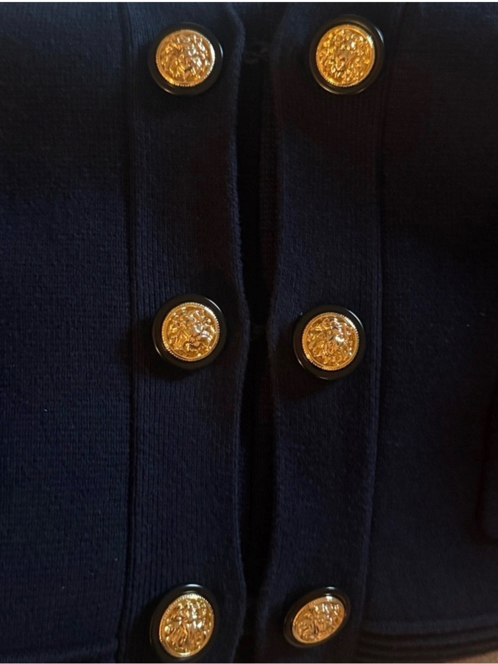 L'Agence Catie Navy Cropped Cardigan NWT - Picture 9 of 10